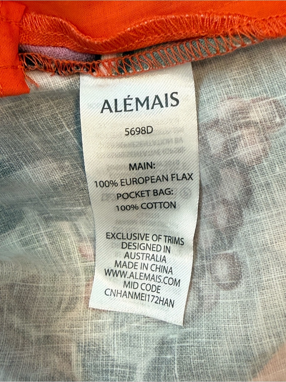 Alémais Orange Rocco Mini Sundress with Multicolor Print - Picture 15 of 16